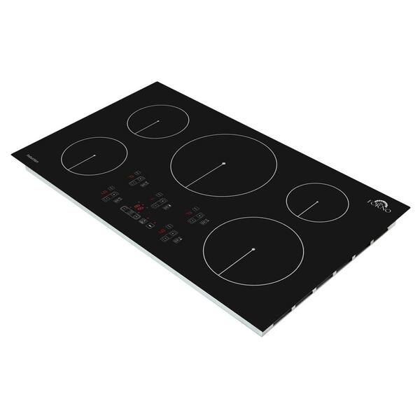 Forno Bezozzo 36 in. Induction Cooktop in Black with 5-Elements