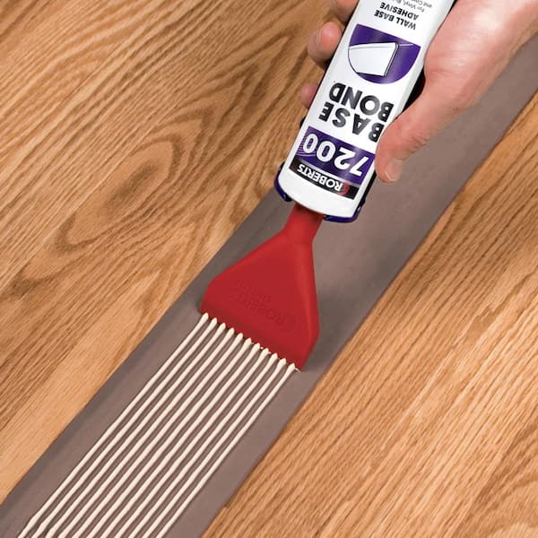 Roberts Wall Base Adhesive For Vinyl, Rubber & Carpet Wall Base, 11 oz