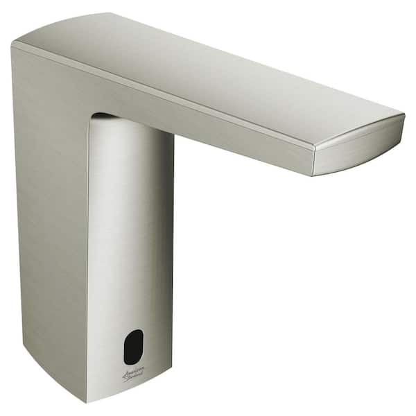 American Standard Paradigm Base Model AC Powered Single Hole Touchless Bathroom Faucet with Above-Deck Mixing 0.5 GPM in Brushed Nickel