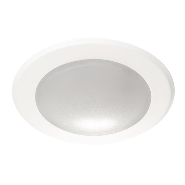 AFX Slim 6.37 in. 1-Light White LED Flush Mount