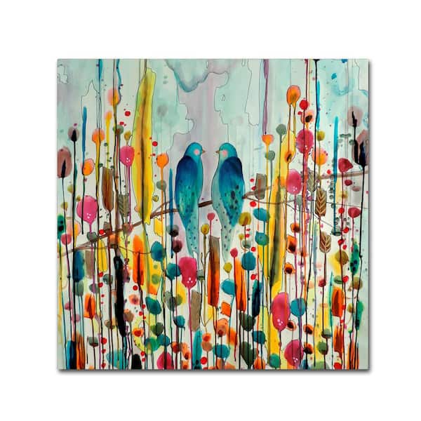Trademark Fine Art 14 in. x 14 in. "We" by Sylvie Demers Printed Canvas Wall Art