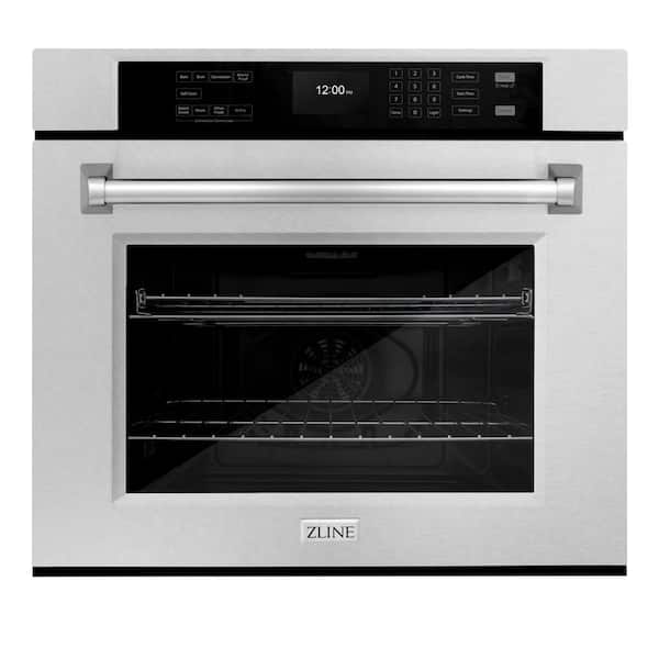 30 in. True Convection Single Wall Oven with Air Fry and Self Clean in Satin Stainless Steel