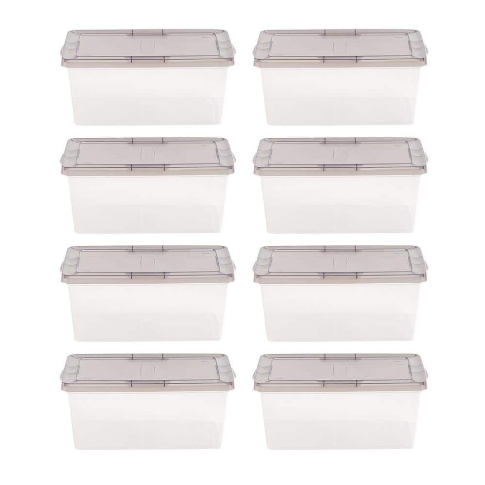 16 Qt. Snap Top Storage Box, Clear with Gray Lid (8-Pack) price history on PriceWatchPro