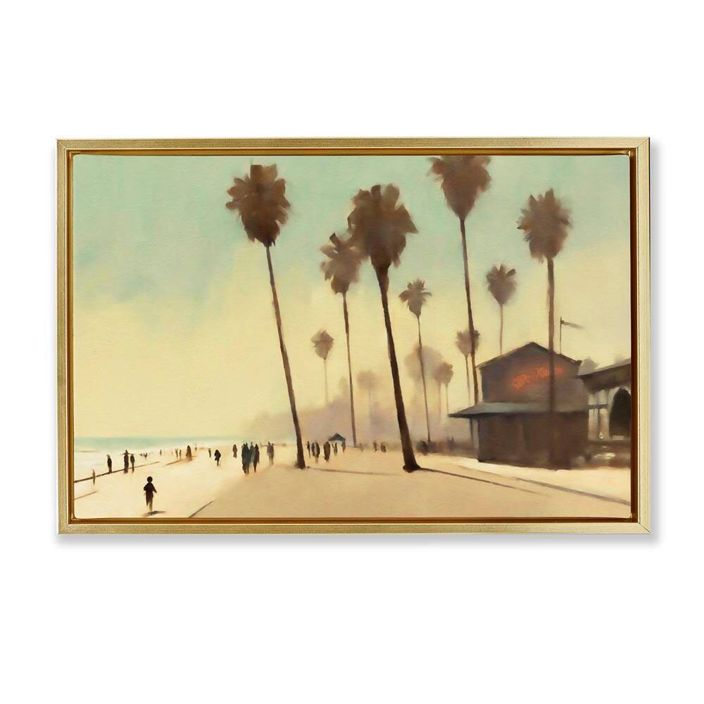 Tropical Promenade Landscape by Noah Bay Gold Floater Frame Nature Graphic Art Print 17 in. x 25 in. price history on PriceWatchPro