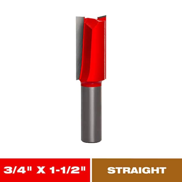 3/4 in. x 1-1/2 in. Carbide Straight Router Bit