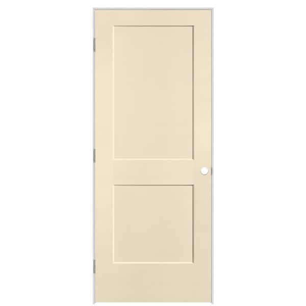 Masonite 32 in. x 80 in. 2-Panel Logan Right-Hand Solid Core Golden Haystack Molded Composite Single Prehung Interior Door