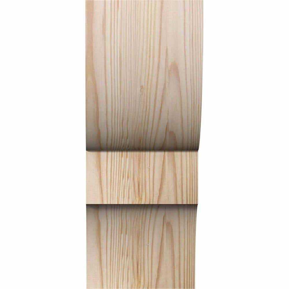 Douglas Fir Smooth Rustic Wood Corbel, 14" x 5.5" x 6"