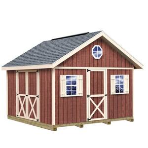 Fairview 12 ft. x 12 ft. Wood Storage Shed Kit with Floor including 4 x 4 Runners