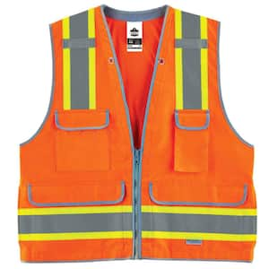 GLoWEAR 4XL/5XL Orange Hi-Vis Type R Class 2 Heavy-Duty Surveyors Vest