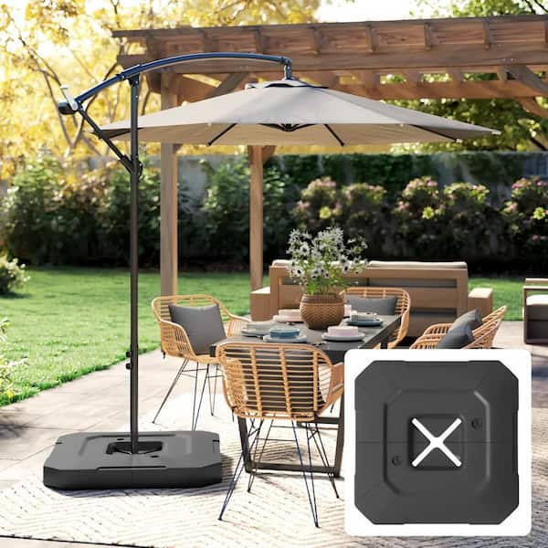 custom sunbrella patio umbrella Canvas Fern & White