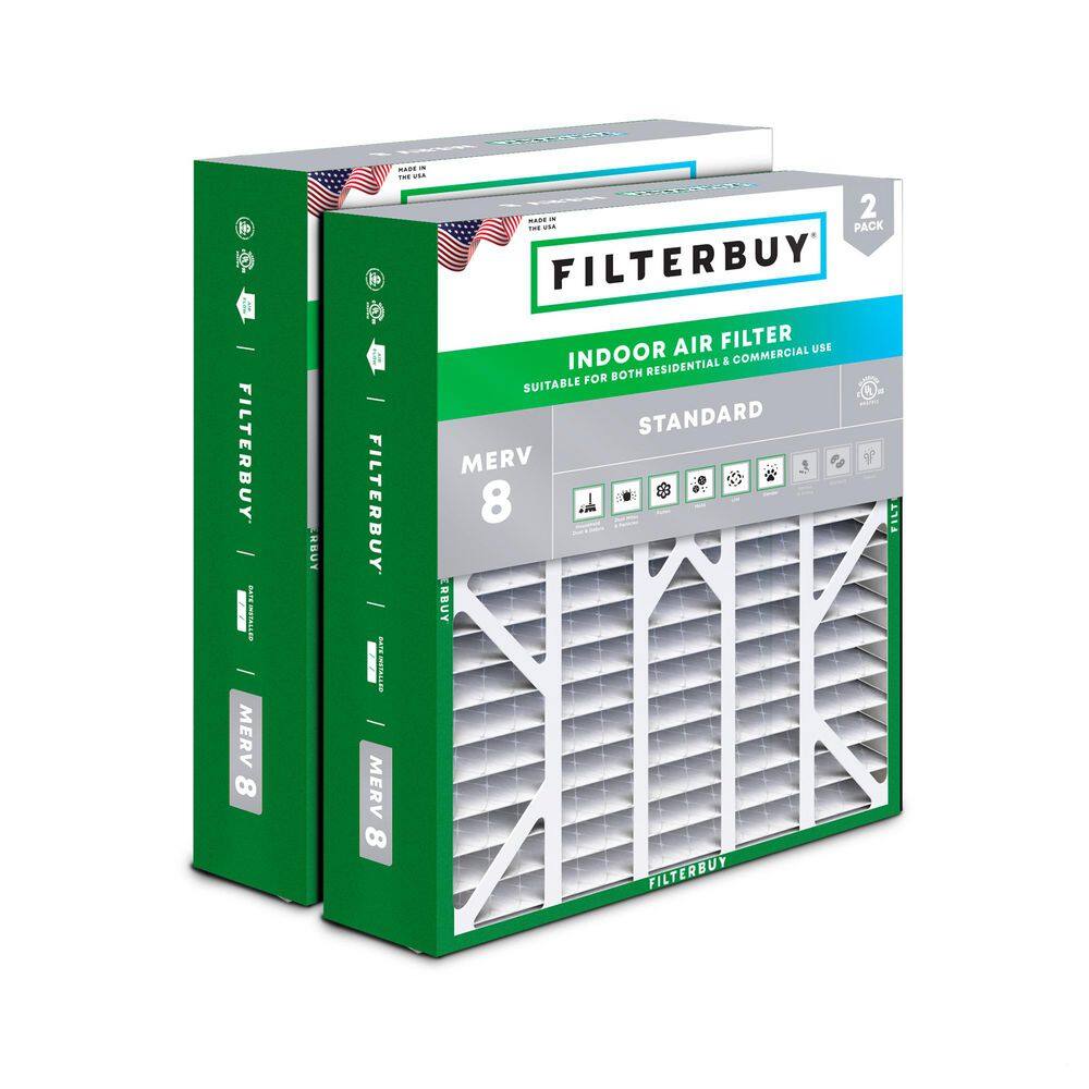 20 in. x 25 in. x 6 in. MERV 8 (FPR 5) Dust Defense Pleated HVAC AC Furnace Air Filters for Aprilaire (2-Pack) price history on PriceWatchPro