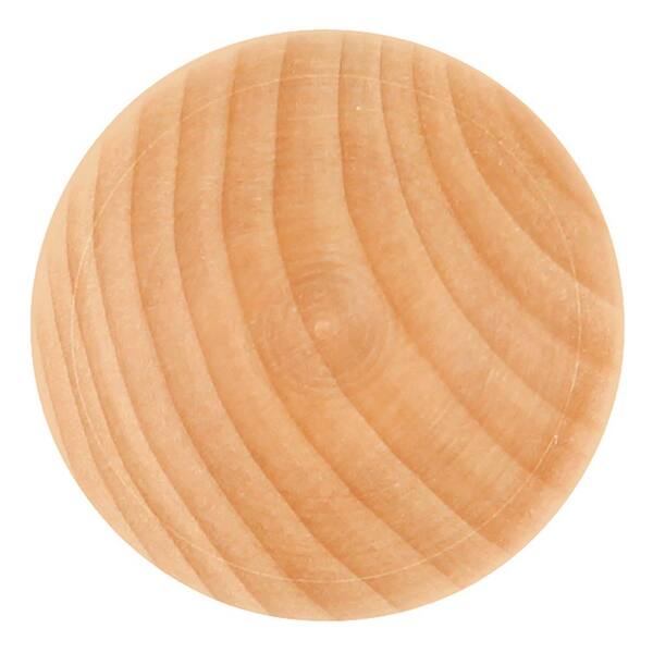 1 inch Wooden Round Ball, Bag of 100 Unfinished Natural Round