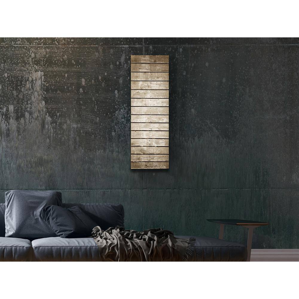 Brown Radiant Wall Mounted Glass Heater Panel, 16x48 inches