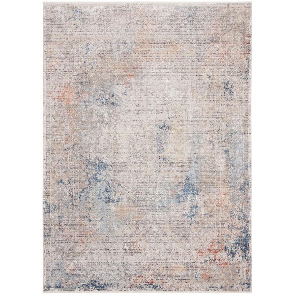 SAFAVIEH Dream Gray/Blue 4 ft. x 6 ft. Medallion Area Rug