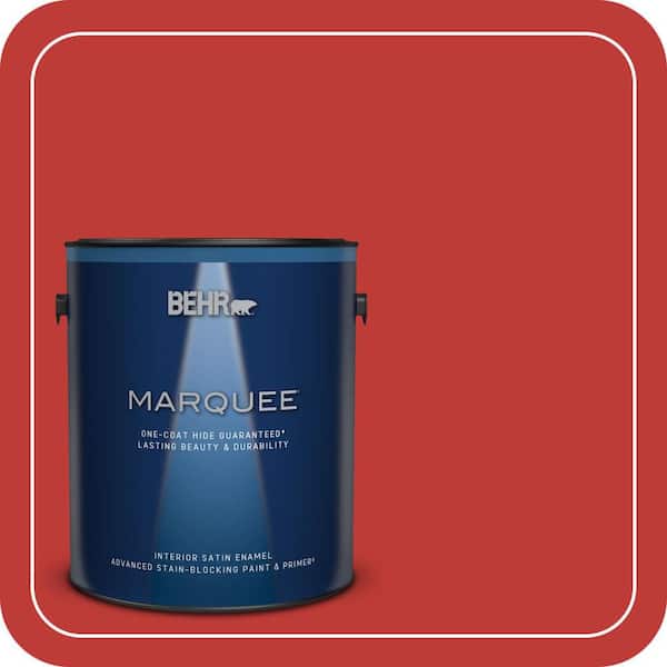 BEHR MARQUEE 1 gal. #P150-7 Flirt Alert Satin Enamel Interior Paint & Primer