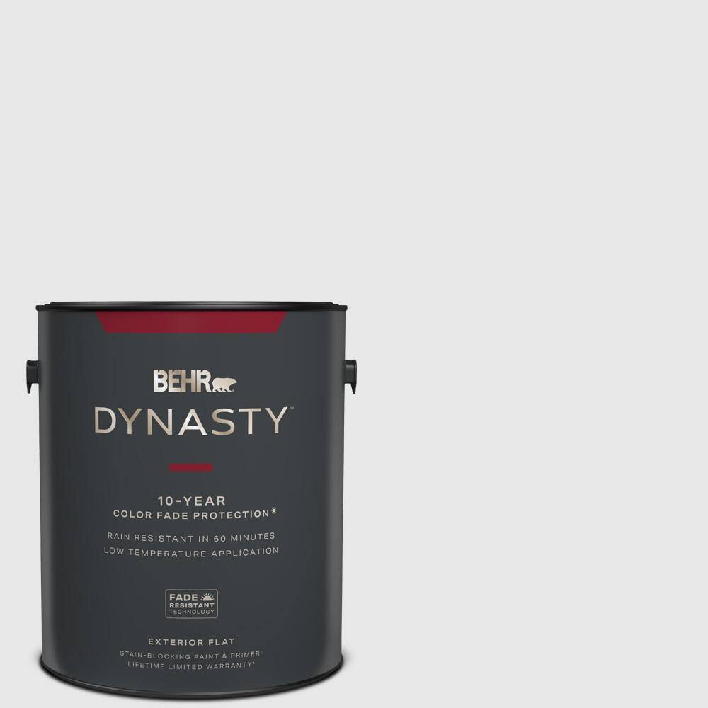 BEHR DYNASTY 1 gal. PRW09 Nimbus Cloud Flat Exterior StainBlocking Paint & Primer 465001