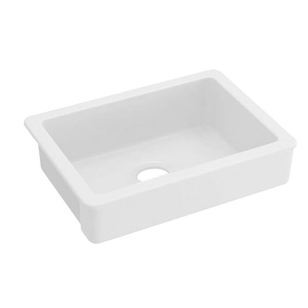 Unbranded 30 in. Farmhouse Single Bowl White Ceramic Kitchen Sink