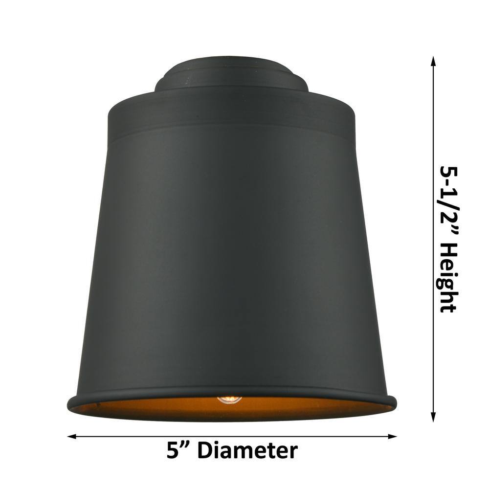 Matte Black Glass Mini Pendant Light for Indoor/Outdoor Use