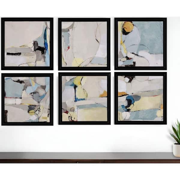 6-Piece Floater Frame Graphic Print Abstract 14.00 in. x 14.00 in.