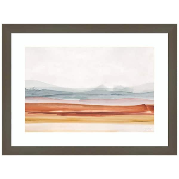 Amanti Art "Sierra Hills 01" by Lisa Audit 1-Piece Wood Framed Giclee Country Art Print 13-in. x 17-in.