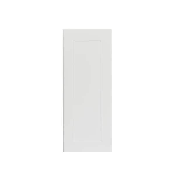 Bremen Ready to Assemble 12x36x12 in. Shaker Wall End Open Shelf Cabinet in White