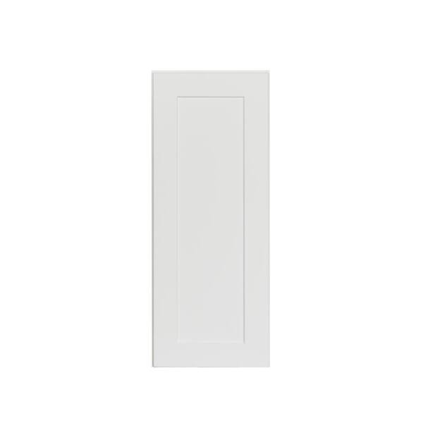Bremen Cabinetry Bremen Ready to Assemble 12x30x12 in. Shaker Wall Cabinet with 1-Door and Adjustable Shelves in White