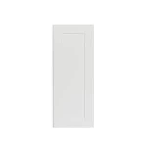 Bremen Ready to Assemble 18x36x12 in. Shaker Wall Cabinet with 1-Door and Adjustable Shelves in White