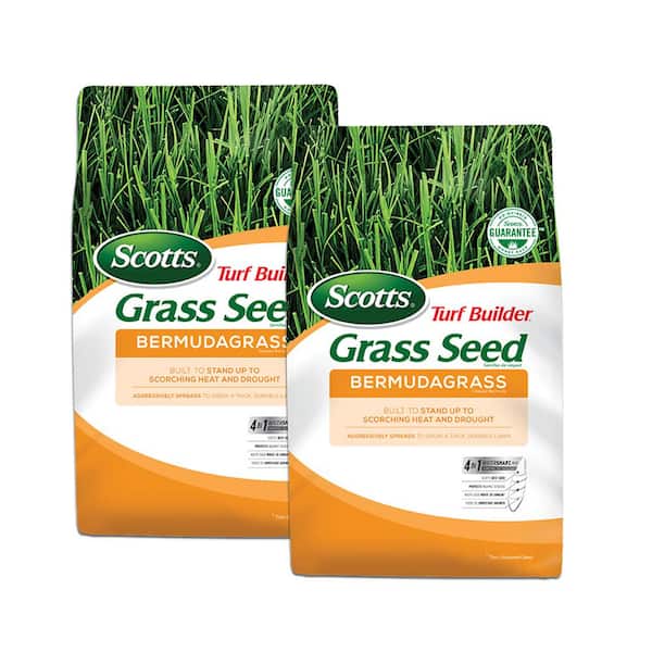 Scotts Turf Builder 5 lbs. Grass Seed Bermudagrass for Full Sun is Built to Stand Up to Heat & Drought (2-Pack)