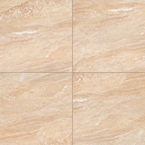 MSI Alvara Oro 24 in. x 24 in. Polished Porcelain Floor and Wall Tile (640 sq. ft./Pallet)
