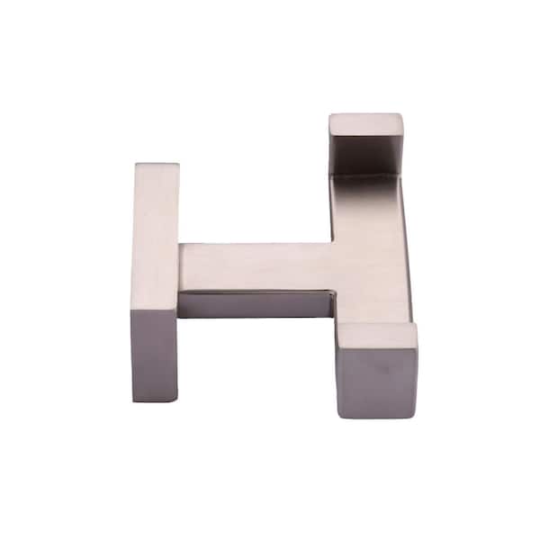 ALEASHA J-Hook Double Robe Towel Hook in Brushed Nickel