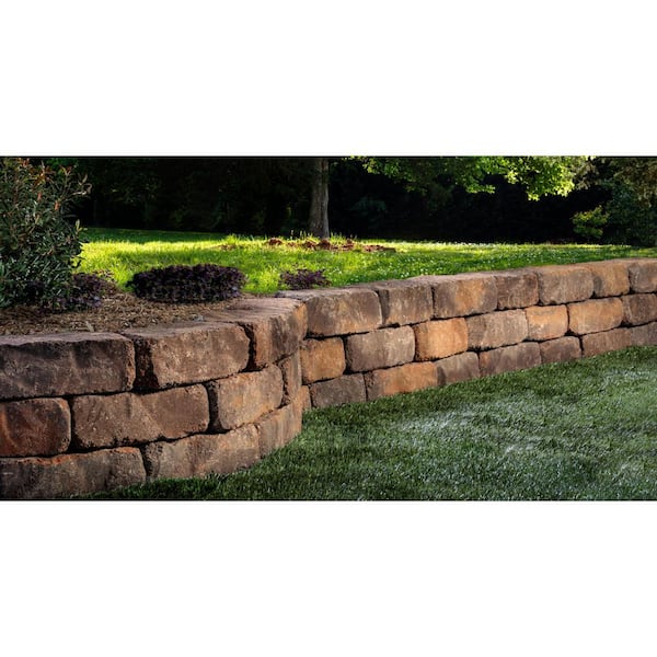 Beltis 4 in. x 11 in. x 6 in. Harvest Blend Concrete Retaining Wall Block Pallet (140-Piece/Pallet)