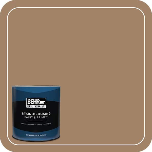 BEHR ULTRA 1 qt. #280F-5 New Chestnut Satin Enamel Exterior Paint & Primer