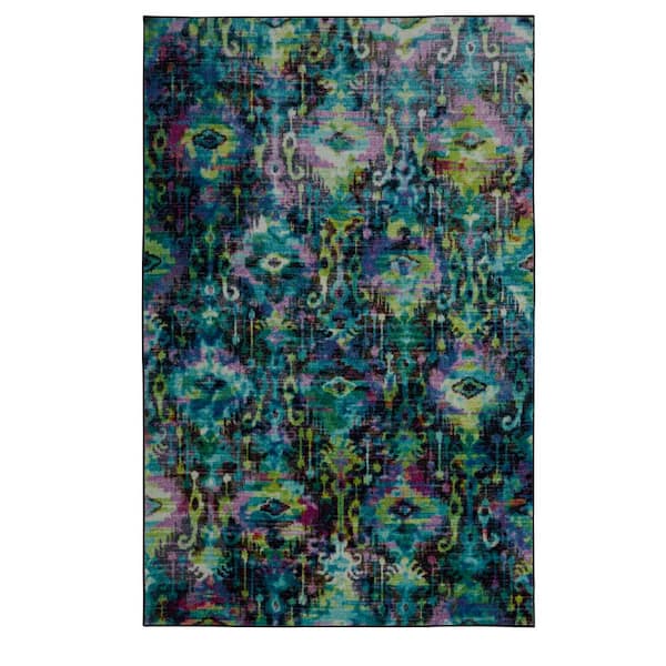 Mohawk Home Arimo Green 5 ft. x 8 ft. Tribal Area Rug