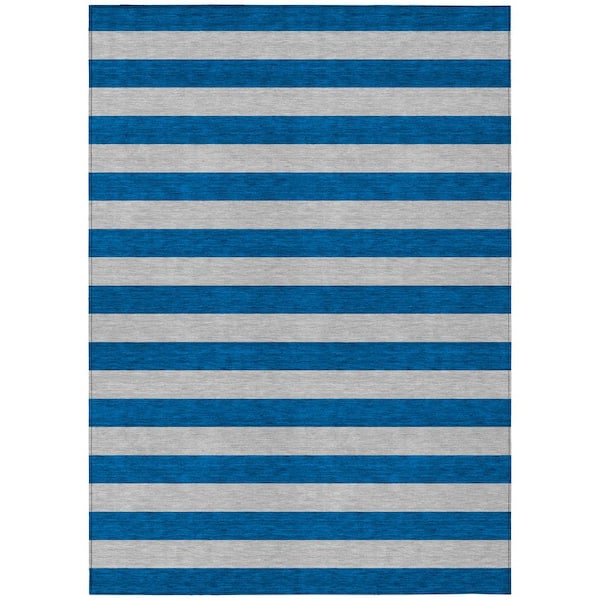 Addison Rugs Chantille ACN530 Blue 8 ft. x 10 ft. Machine Washable Indoor/Outdoor Geometric Area Rug