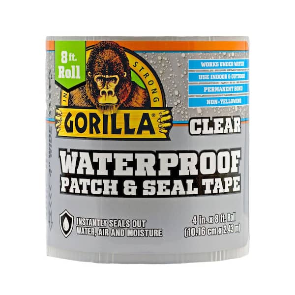 Gorilla 8 ft. Waterproof Patch and Seal Tape Clear 107261 - The Home Depot