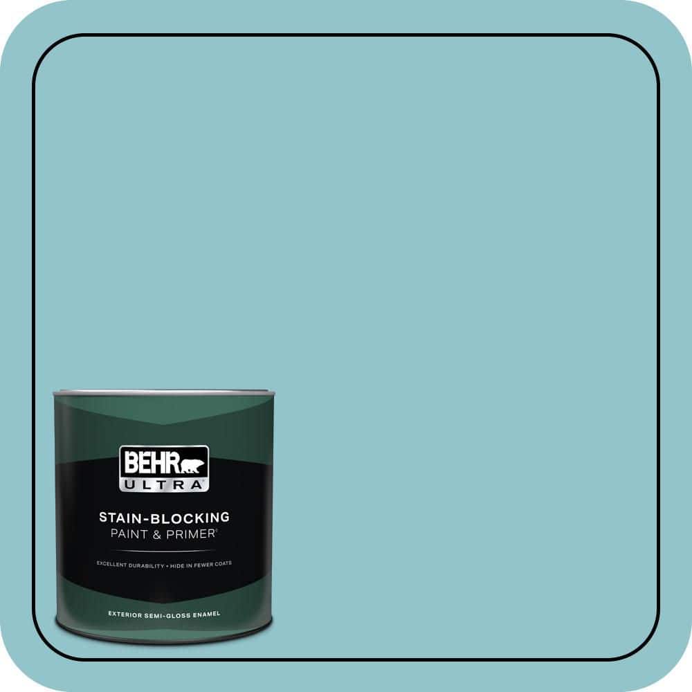 1 qt. #MQ6-32 Cosmic Blue Semi-Gloss Enamel Exterior Paint & Primer price history on PriceWatchPro