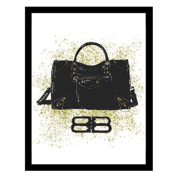 VENICE BEACH Collections Designer Handbag by Fairchild Paris 1-Piece Framed Graphic Print Abstract Poster Art Print 18 in. x 14 in.