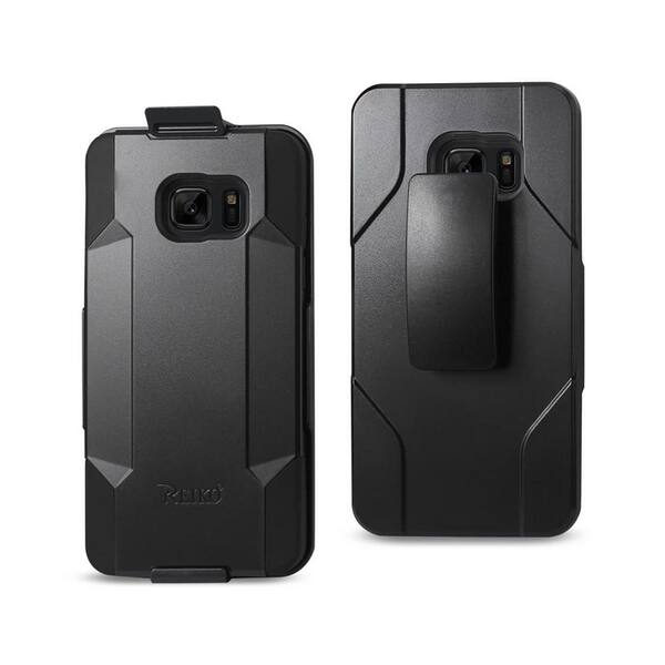 REIKO Samsung Galaxy Note 7 3-in-1 Hybrid Heavy-Duty Holster Combo Case in Black