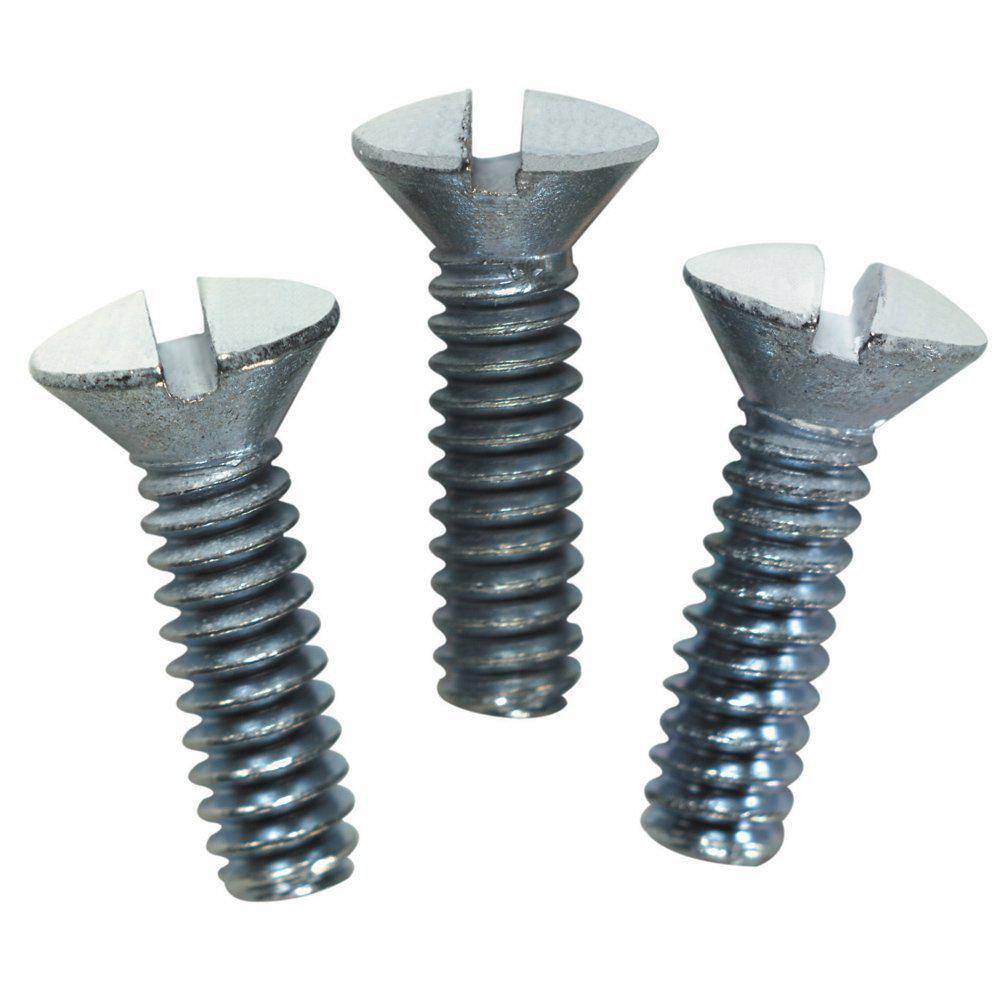 thumbnail image 2 of Henne Bery 6-32 X 3/8 Inch Oval Head Wall Plate Screws - Nickel Finish, Carbon Steel (30 Pack) 2 of 9