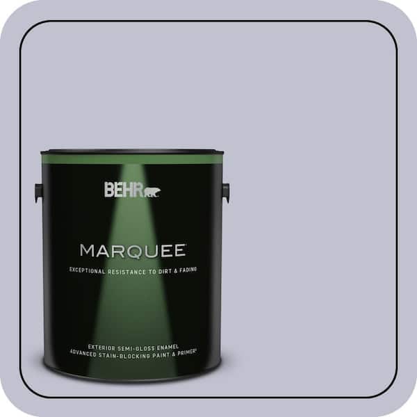 BEHR MARQUEE 1 gal. #S550-2 Powder Lilac Semi-Gloss Enamel Exterior Paint & Primer