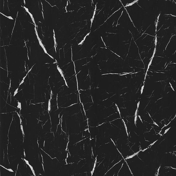 5 ft. x 12 ft. Laminate Sheet in 180fx Nero Marquina with SatinTouch Finish