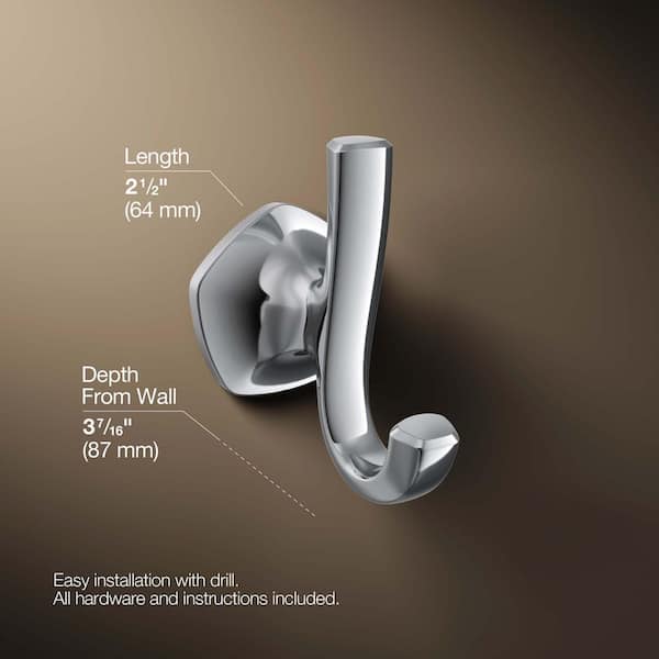 Lot De 4 équerres Pour Barre De Penderie – 19 Mm, Métal Chromé, Fixation Murale Onestopdiy