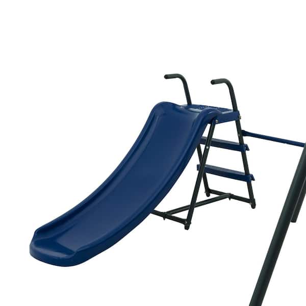 SUNRINX 6-in-1 Kids Swing Set with Slide, Saucer Swing and