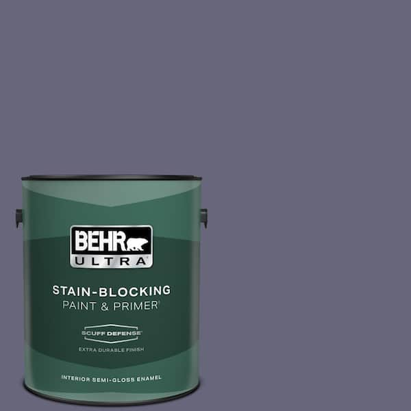 BEHR ULTRA 1 gal. #640F-6 Enchanted Evening Extra Durable Semi-Gloss Enamel Interior Paint & Primer