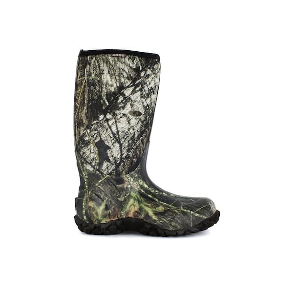 BOGS Classic Camo Men's 15 in. Size 10 Mossy Oak Rubber with Neoprene Waterproof Hunting Boot