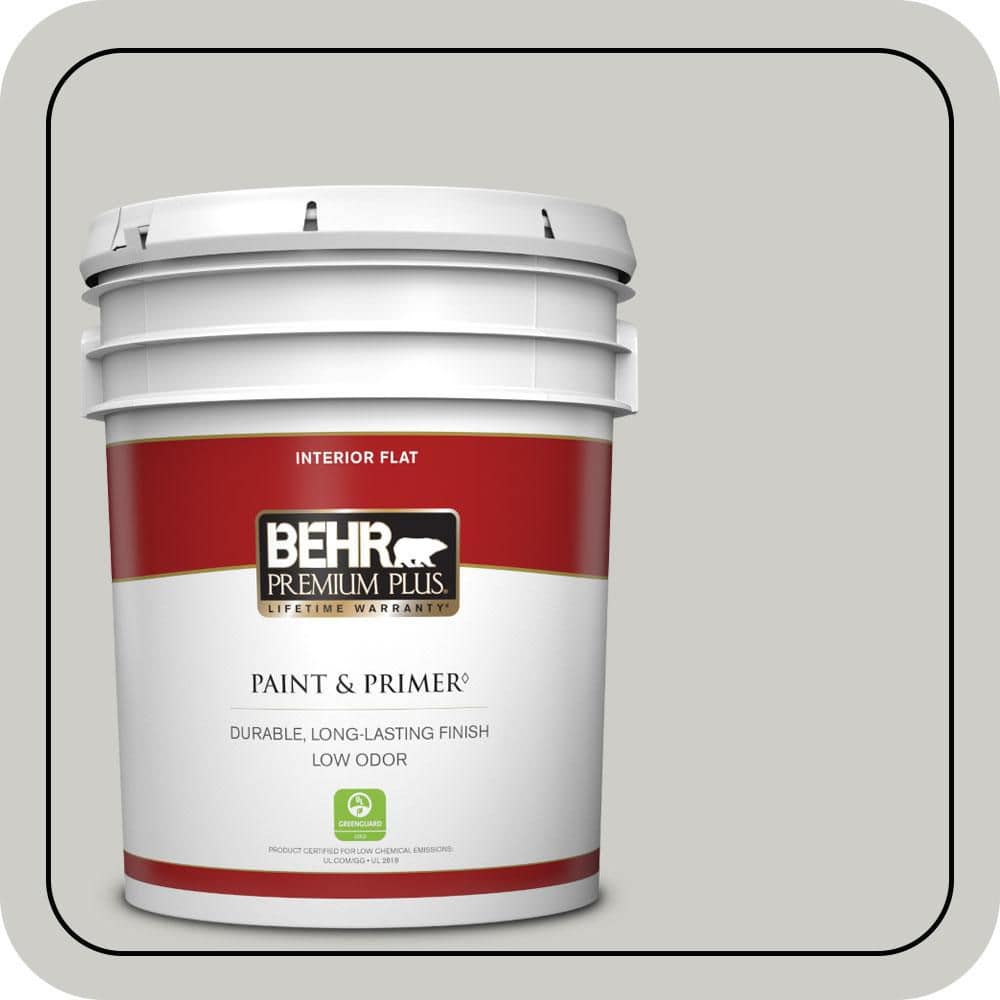 5 gal. #QE-49 Mexican Silver Flat Low Odor Interior Paint & Primer price history on PriceWatchPro