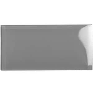 Aura Gray 3 in. x 6 in. Polished Glass Mosaic Tile (40-Pack) (5 sq. ft./Case)