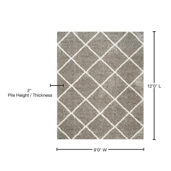 Alonnah Geometric Gray Area Rug House of Hampton Rug Size: Rectangle 11' x 15