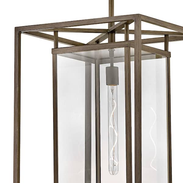 HINKLEY - Max 40.75 in. 1-Light Burnished Bronze Outdoor Pendant Light