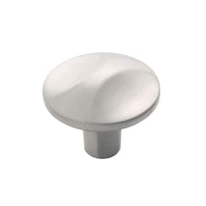Crest Collection 1-1/4 in. Dia Satin Nickel Finish Cabinet Knob